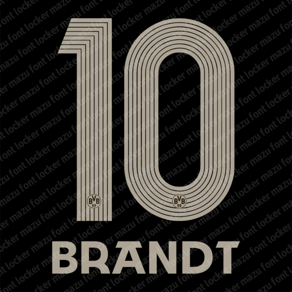 Borussia Dortmund Rote Erde 2025-2026 Font Vector (AI, EPS, SVG, TTF) – #1 Authentic Style