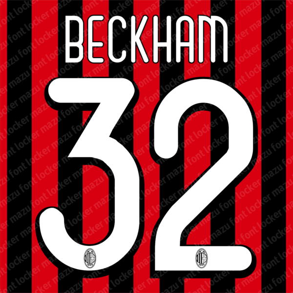 AC Milan 2009-2010 Font Vector (AI, EPS, SVG, TTF) – #1 Authentic Style