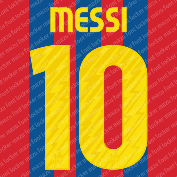 Barcelona 2010-2011 Font Vector (AI, EPS, SVG, TTF) – #1 Authentic Style