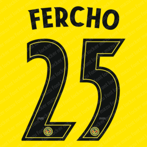 Club America 2025-26 font