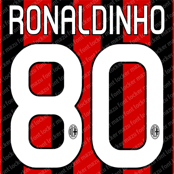 AC Milan 2010-2011 Font Vector (AI, EPS, SVG, TTF) – #1 Authentic Style