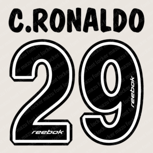 sporting lisbon 2001 2003 home & away font vector (digital download)