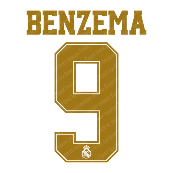 Real Madrid 2019-2020 Font Vector – Epic Legendary Los Blancos Masterpiece