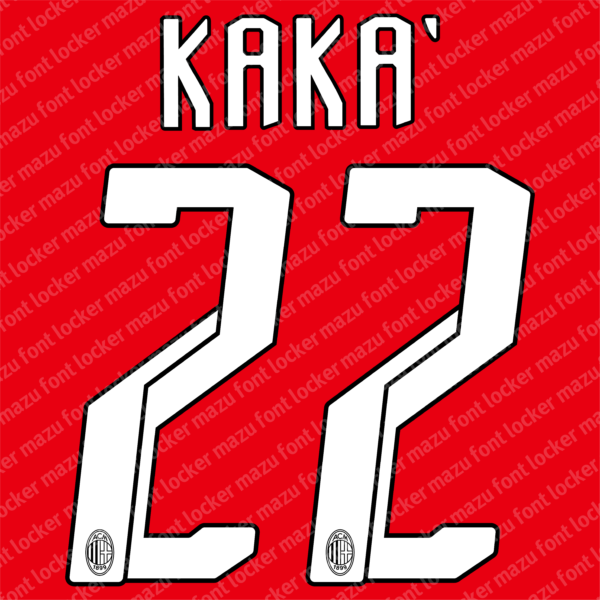 AC Milan 2007-2008 Font Vector (AI, EPS, SVG, TTF) – #1 Authentic Style