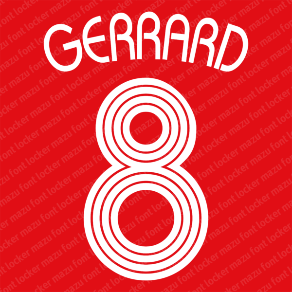 Liverpool 2006-2008 Font Vector (AI, EPS, SVG, TTF) – #1 Authentic Style