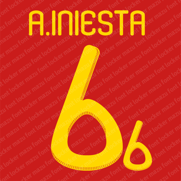 Spain World Cup 2010 Font Vector (AI, EPS, SVG, TTF)