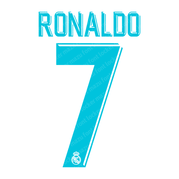 Real Madrid 2017-2018 Font Vector (AI, EPS, SVG, TTF) – #1 Authentic Style