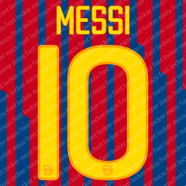 Barcelona 2011-2012 Font Vector (AI, EPS, SVG, TTF) – #1 Authentic Style