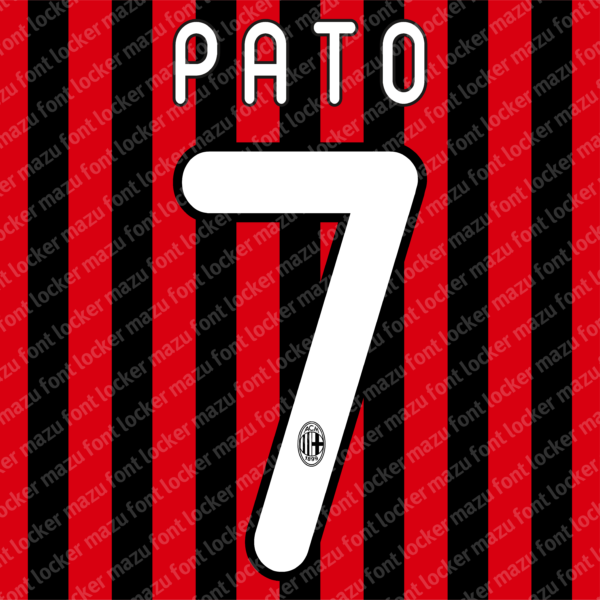 AC Milan 2011-2012 Font Vector (AI, EPS, SVG, TTF) – #1 Authentic Style