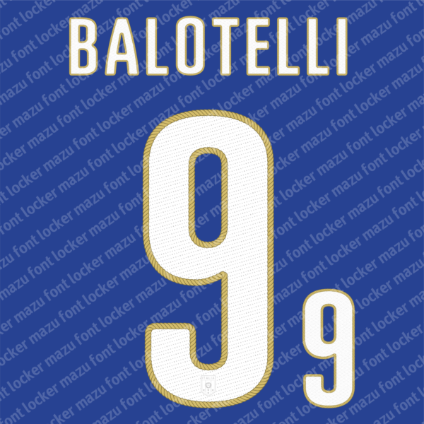 Italy World Cup 2014 Font Vector (AI, EPS, SVG, TTF) – Classic Azzurri Legend