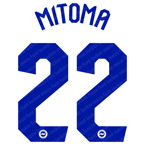Brighton FC 2023-2024 Font Vector (AI, EPS, SVG, TTF) – #1 Authentic Style
