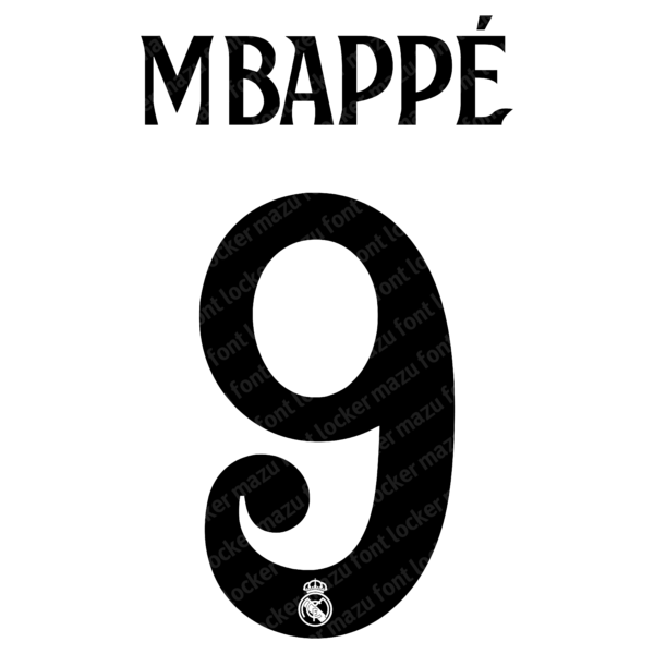 Real Madrid 2024-2025 Font Vector (AI, EPS, SVG, TTF) – #1 Authentic Style