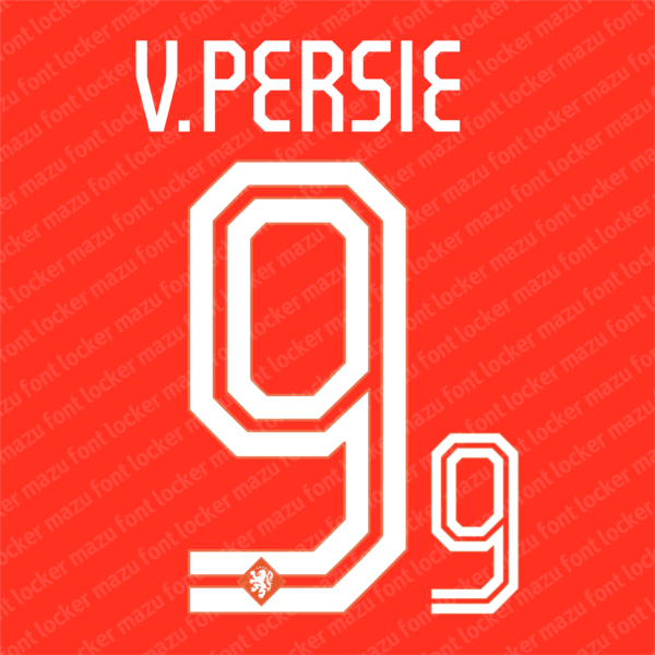 Netherlands World Cup 2014 Home & Away Font Vector (Digital Download)
