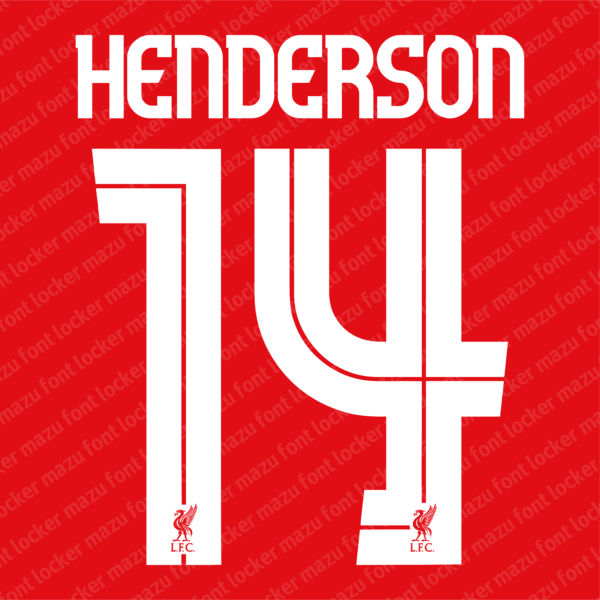 Liverpool 2010-2018 Font Vector (AI, EPS, SVG, TTF) – Legendary Steven Gerrard Era