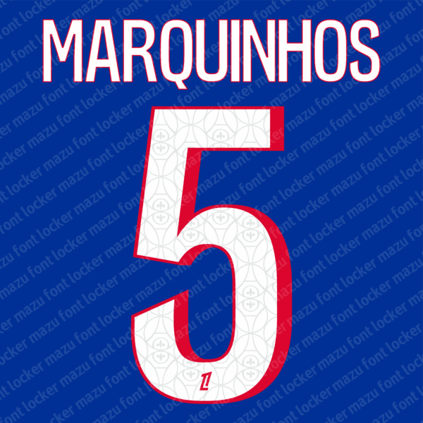 PSG Ligue 1 2026-2027 Font Vector (AI, EPS, SVG, TTF) – Elegant Ligue 1 Kit