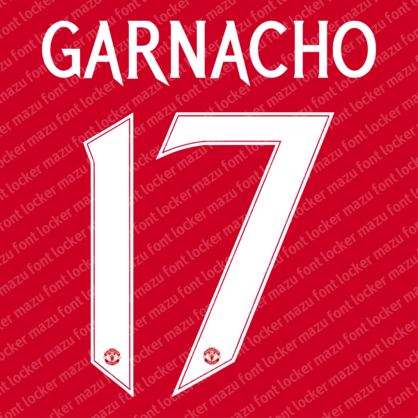 Manchester United 2024-2025 Font Vector (AI, EPS, SVG, TTF) – Legendary Red Devils