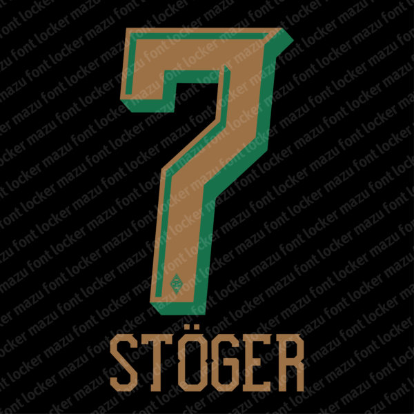 Borussia Monchengladbach 2026-2027 Font Vector – Bold Bundesliga Power