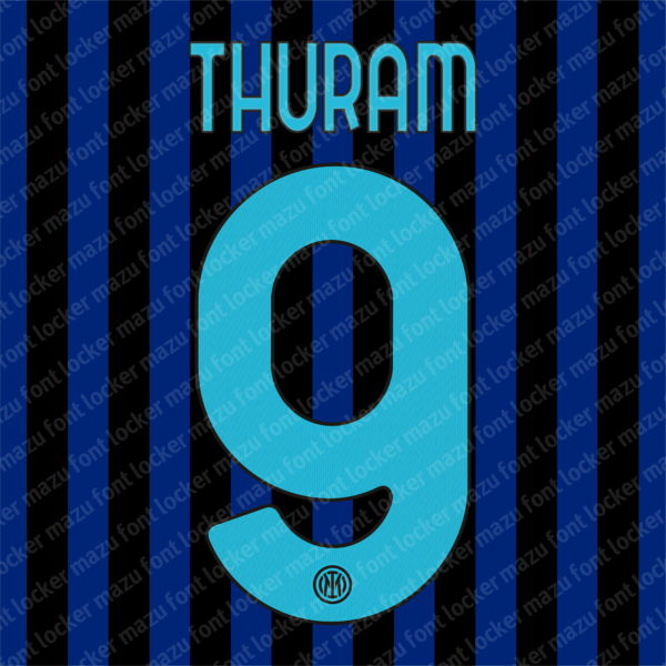 Inter Milan 2025-2026 Font Vector – Legendary Nerazzurri Power