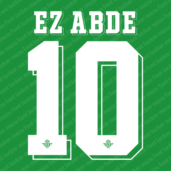 Real Betis 2025-2026 Font Vector – Vibrant Green & White Glory