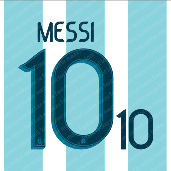 Argentina Copa America 2019 Font Vector – Legendary Albiceleste Triumph Masterpiece
