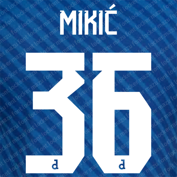 Dinamo Zagreb 2024-2025 Font Vector – Fearless Croatian Football Masterpiece