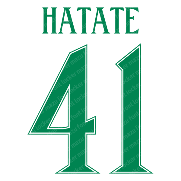 Celtic FC 2024-2025 Font Vector – Epic Green & White Masterpiece