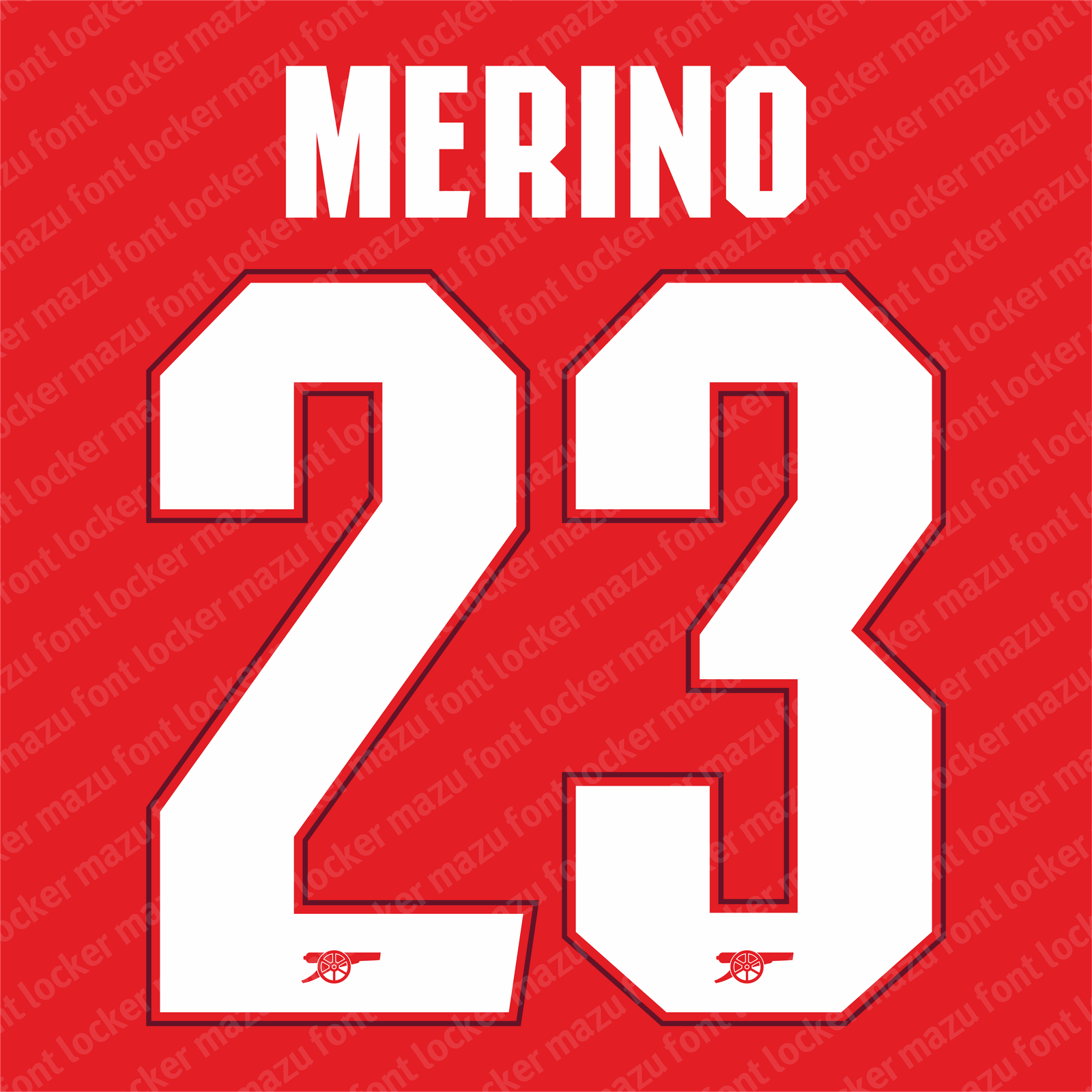 Arsenal 2026-2027 Font