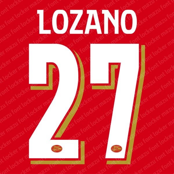PSV Eindhoven 2024-2025 Font Vector – Bold Philips Kit