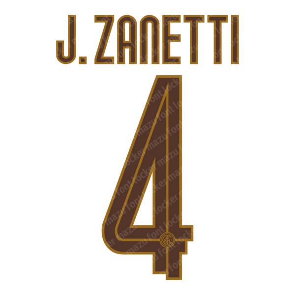 Inter Milan 2008-2009 Font Vector – Dominant Nerazzurri Triumph
