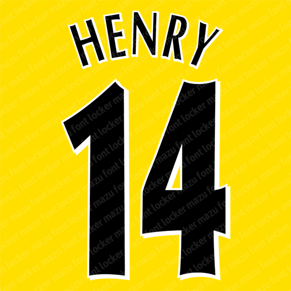 Arsenal 2005-2006 Font Vector – Legendary Invincibles Masterpiece
