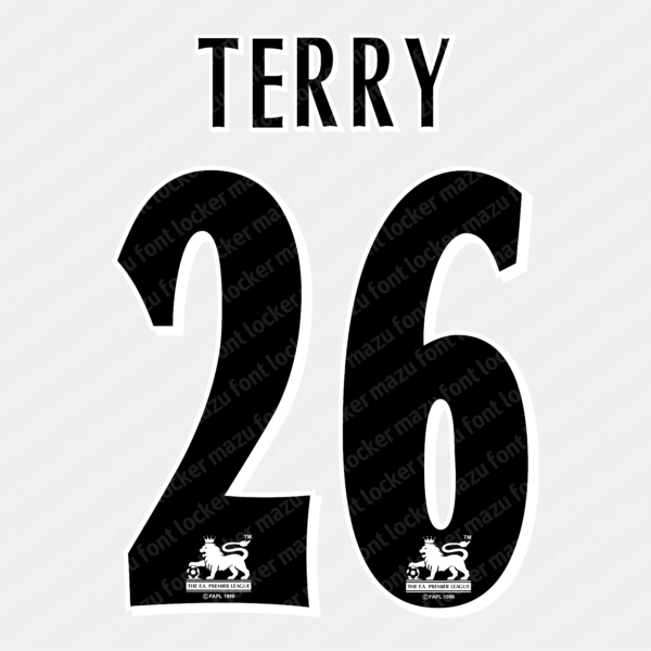 English Premier League 1996-2006 Font Vector – Legendary Golden Era Masterpiece