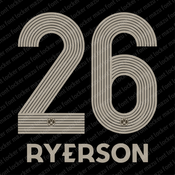 Borussia Dortmund Rote Erde 2025-2026 Font Vector (AI, EPS, SVG, TTF) – #1 Authentic Style