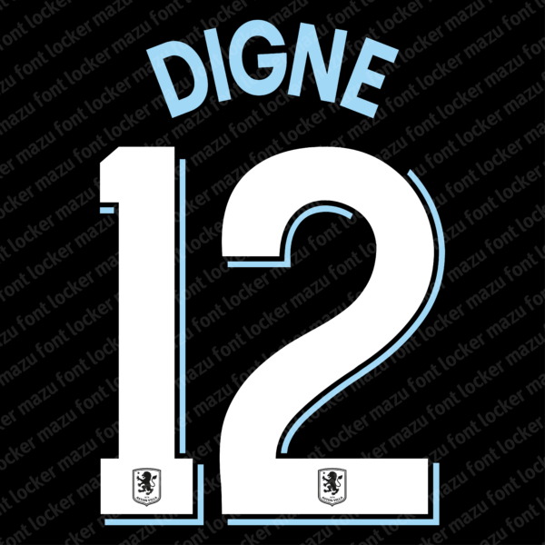 Aston Villa 2025-26 Font Vector (AI, EPS, SVG, TTF) – #1 Authentic Style