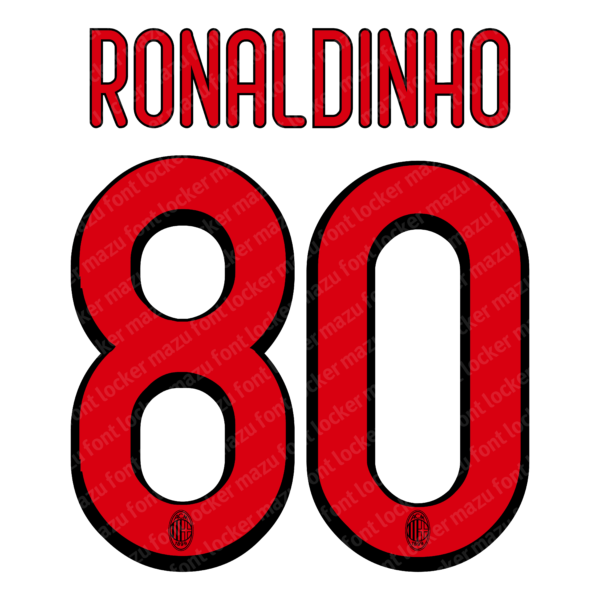 AC Milan 2009-2010 Font Vector (AI, EPS, SVG, TTF) – #1 Authentic Style