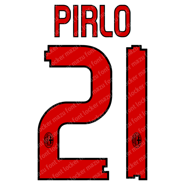 AC Milan 2010-2011 Font Vector (AI, EPS, SVG, TTF) – #1 Authentic Style