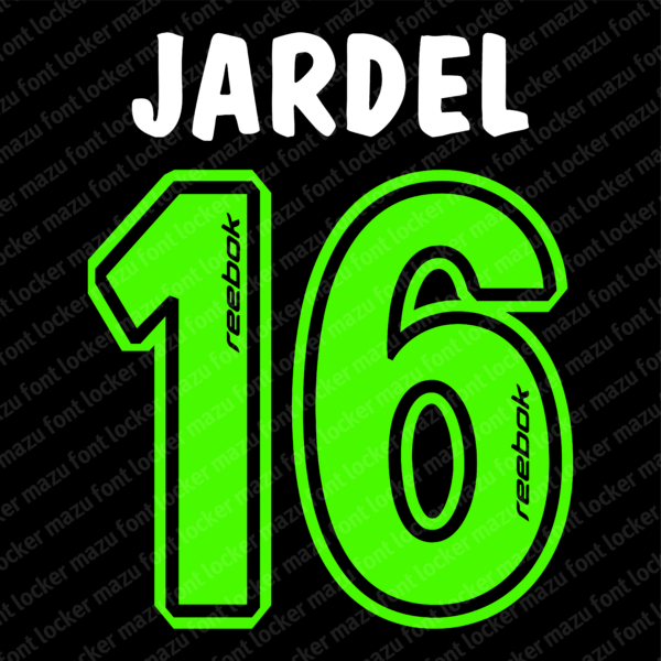 Sporting Lisbon 2001-2003 Home & Away Font Vector (Digital Download)