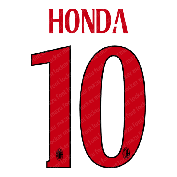 AC Milan 2014-2016 Font Vector (AI, EPS, SVG, TTF) – #1 Authentic Style