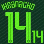 Nigeria World Cup 2018 Font Vector – Legendary Super Eagles Jersey Style