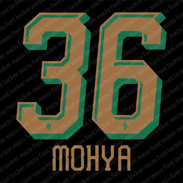 Borussia Monchengladbach 2026-2027 Font Vector – Bold Bundesliga Power