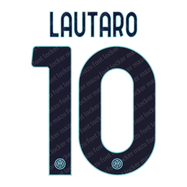 Inter Milan 2025-2026 Font Vector – Legendary Nerazzurri Power