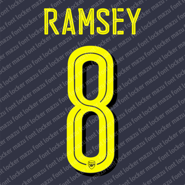 Arsenal 2016-2019 Font Vector (AI, EPS, SVG, TTF) – #1 Authentic Style