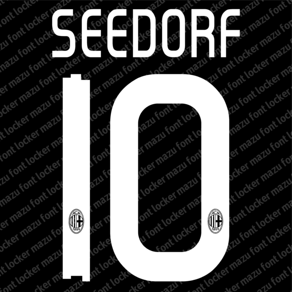 AC Milan 2010-2011 Font Vector (AI, EPS, SVG, TTF) – #1 Authentic Style