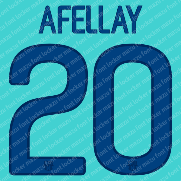 Barcelona 2011-2012 Font Vector (AI, EPS, SVG, TTF) – #1 Authentic Style