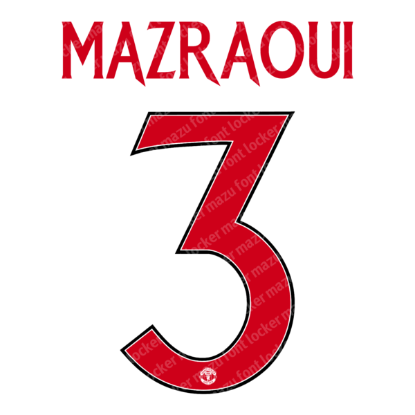 Manchester United 2024-2025 Font Vector (AI, EPS, SVG, TTF) – Legendary Red Devils