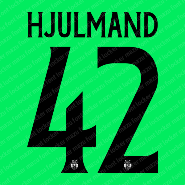 Sporting CP 2024-2025 Font Vector – Vibrant Lion Kit