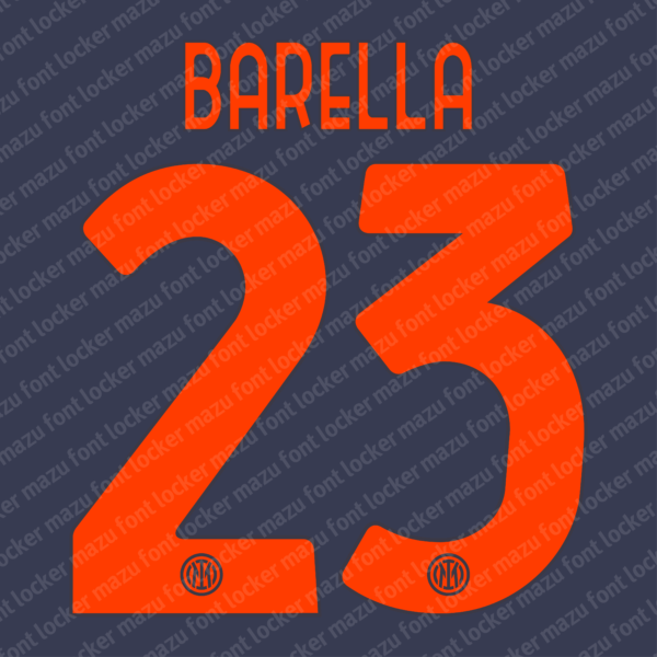 Inter Milan 2025-2026 Font Vector – Legendary Nerazzurri Power