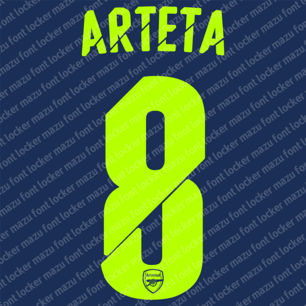 Arsenal 2014-2015 Font Vector (AI, EPS, SVG, TTF) – #1 Authentic Style