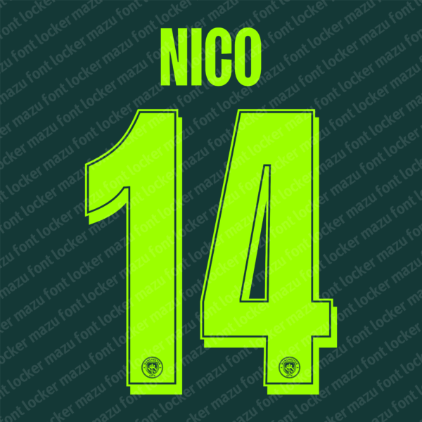 Manchester City 2025-2026 Font Vector – Epic Unstoppable Citizens Masterpiece