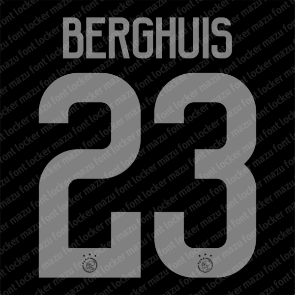 Ajax Amsterdam 2023-2025 Font Vector – Legendary Godenzonen Masterpiece