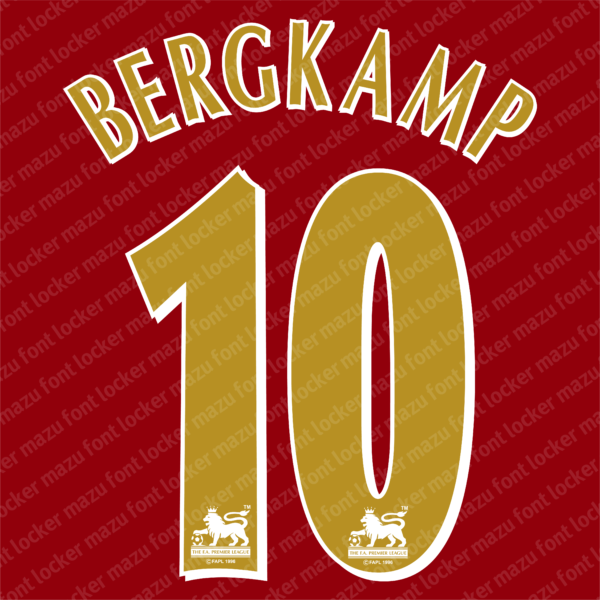 English Premier League 1996-2006 Font Vector – Legendary Golden Era Masterpiece